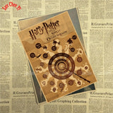 Harry Potter Academy of Magic retro  Kraft Paper Poster